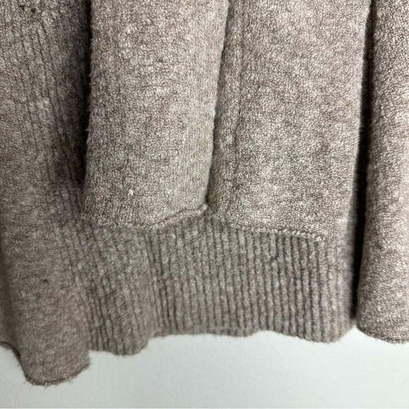 Free People Swing Out Sister Tan Long Sleeve Sweater Square Neck Top Size XS - Picture 5 of 8